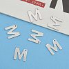 Tarnish Resistant 304 Stainless Steel Letter Charms STAS-O072-M-6