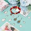 60Pcs 3 Styles 304 Stainless Steel Pendant Cabochon Settings STAS-SC0006-17-4