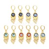 Rack Plating Brass Dangle Earrings for Women EJEW-M260-24G-1