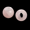 Natural Rose Quartz European Beads G-R488-01G-4