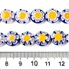 Handmade Millefiori Glass Beads Strands LAMP-N024-23-4