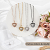 1Pc Stainless Steel Heart Pendant Urn Ashes Necklaces NJEW-CN0001-17RG-7
