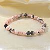 Natural Zebra Jasper Bead Stretch Bracelets BJEW-K212-A-035-4