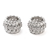 Brass Micro Pave Clear Cubic Zirconia Beads KK-U028-28P-1