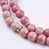 Natural Rhodochrosite Wrap Bracelets BJEW-E329-06C-5