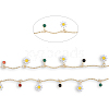 Handmade Golden Brass Curved Bar Link Chains CHC-N021-09-4