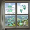 2PCS 2 Styles PVC Stickers Dazzling Color Window Stickers 3D Laser Clouds And Summer Style Shapes Electrostatic Glass Window Stickers JX836A-3