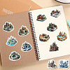 50Pcs Mini 3D Landscape PVC Self Adhesive Cartoon Stickers STIC-B001-18-8