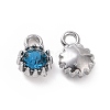 Alloy Glass Rhinestone Charms ALRI-B0001-01H-2