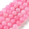 Natural Dyed White Jade Beads Strands G-M402-C03-07-2