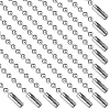 Beebeecraft 24Pcs 304 Stainless Steel Ball Chain Necklace Making NJEW-BBC0001-10B-1