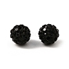 Polymer Clay Rhinestone Beads RB-H284-6MM-Half-280-3