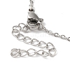 Non-Tarnish 304 Stainless Steel Cable Chain Bowknot Pendant Necklaces NJEW-Z041-02P-02-3