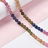 Natural White Jade Imitation Tourmaline Beads Strands X-G-I334-01A-4
