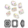 K9 Glass Rhinestone Cabochons RGLA-A025-05A-001PH-1