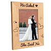 Natural Wood Photo Frames DIY-WH0247-004-1