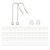300Pcs 316 Surgical Stainless Steel Earring Hooks STAS-DC0011-38-1