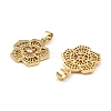 Rack Plating Real 18K Gold Plated Brass Pendants KK-B077-24G-2