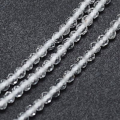Natural White Topaz Bead Strands G-G914-2mm-13-1