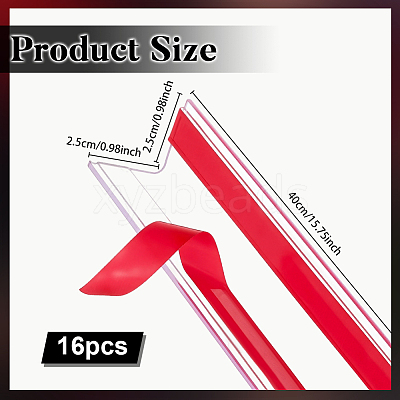 16Pcs PVC Self-adhesive Anti-collision Strips AJEW-OC0016-14A-1