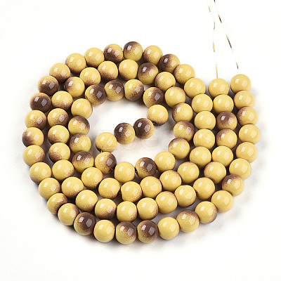 Baking Paint Glass Beads X1-DGLA-N012-10mm-09-1