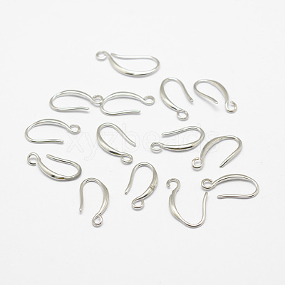 Brass Earring Hooks X-KK-F714-06S-1
