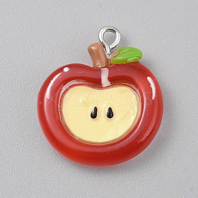 Opaque Resin Pendants RESI-CJC0029-001B-02-1
