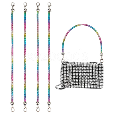 4Pcs Alloy Rhinestone Mobile Straps AJEW-PH0007-74B-1