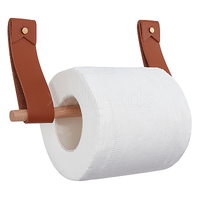 Rectangle PU Leather Drawer Handles AJEW-GA0004-06-1