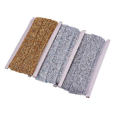 Glitter Resin Hotfix Rhinestone(Hot Melt Adhesive On The Back) OCOR-TA0002-02-40mm-1