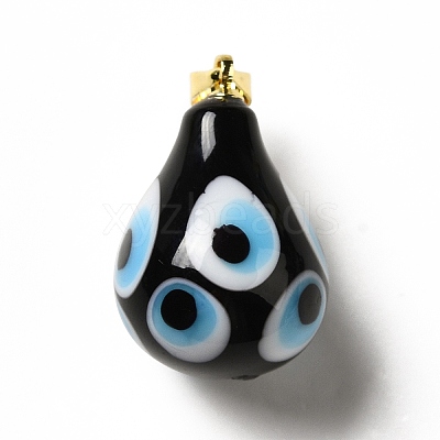 Handmade Evil Eye Lampwork Pendants LAMP-F026-04A-1