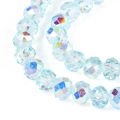 Transparent Glass Beads Strands EGLA-N016-4mm-01-1