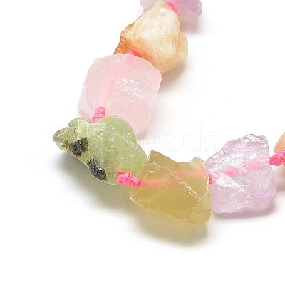 Natural Multi Color Quartz Beads Strands G-R421-07-1