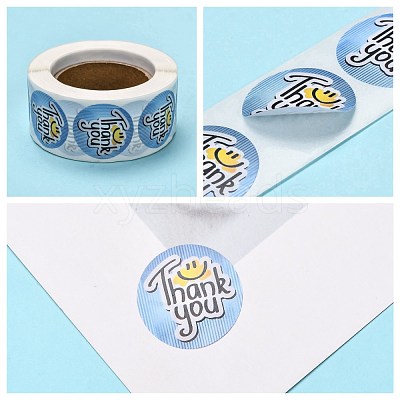 1 Inch Thank You Stickers DIY-G025-J06-1