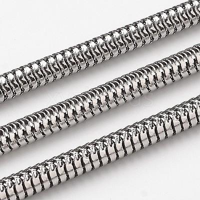 Tarnish Resistant 304 Stainless Steel Flat Snake Chains CHS-L015-54-1