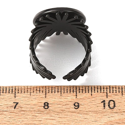 V-Shaped 304 Stainless Steel Cuff Ring Components SA-CBAC0DF-01E-EB-1