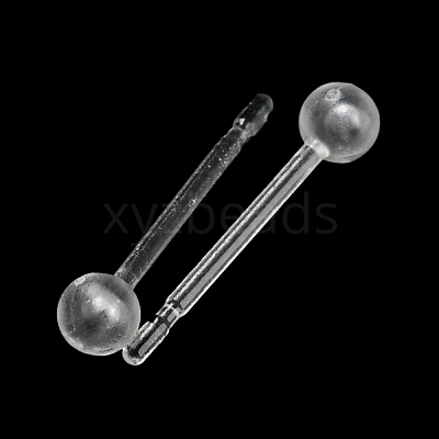 Resin Stud Earring Findings X1-FIND-H046-10-1