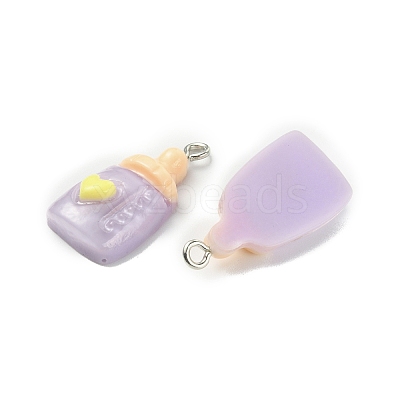 Opaque Resin Pendants FIND-CJC0015-30F-1
