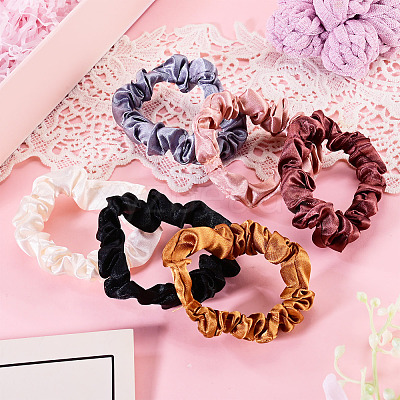 Polyester Hair Accessories OHAR-TADJ0099-02-1