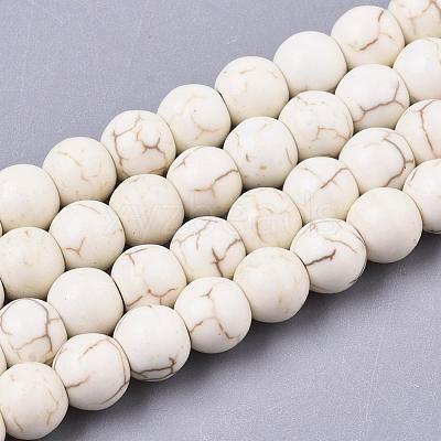 Synthetic Magnesite Beads Strands X-TURQ-S192-6mm-1-1