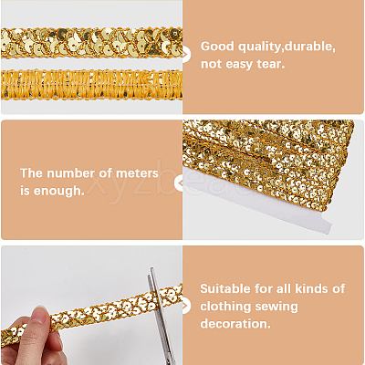 Plastic & Polyester Paillette Beads OCOR-WH20016-04B-1