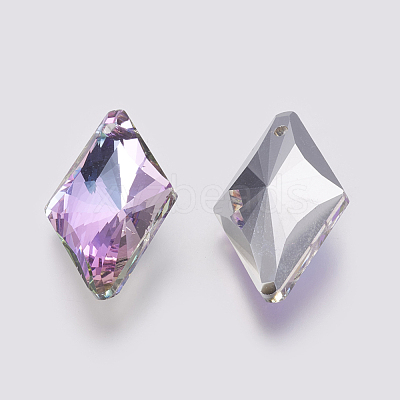 K9 Glass Rhinestone Pendants GLAA-K034-I05-1