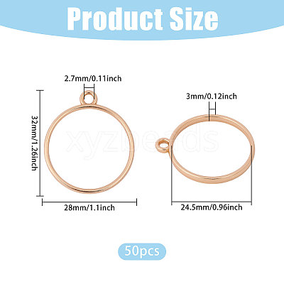 50Pcs Zinc Alloy Open Back Bezel Pendants FIND-CA0011-54KCG-1