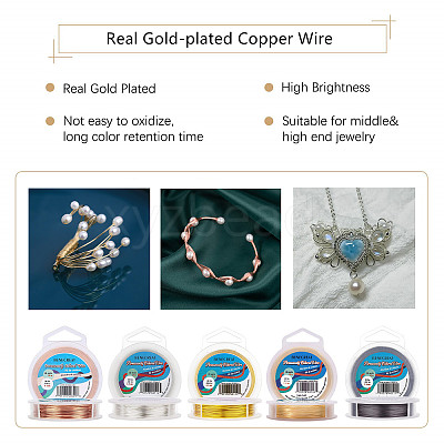 Round Copper Wire for Jewelry Making CWIR-BC0009-0.5mm-17-1