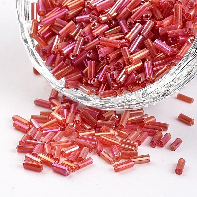Glass Bugle Beads SEED-I001-165B-1