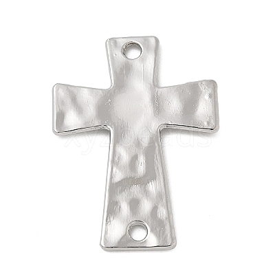 Alloy Textured Religion Cross Links Connector Charms FIND-Z127-01P-03-1