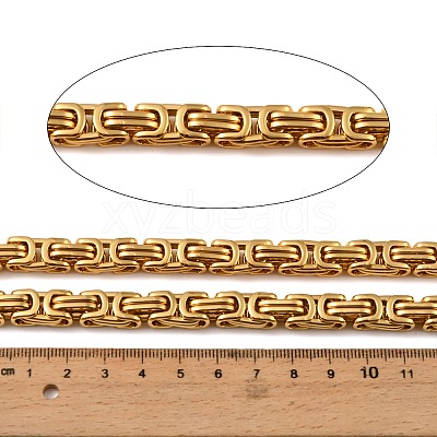 201 Stainless Steel Byzantine Chains SA-E001-14G-03-1