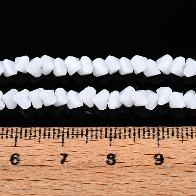 Opaque Glass Beads Strands GLAA-N019-4mm-03-1