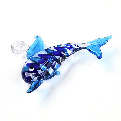 Handmade Lampwork Big Pendants LAMP-T023-14-1