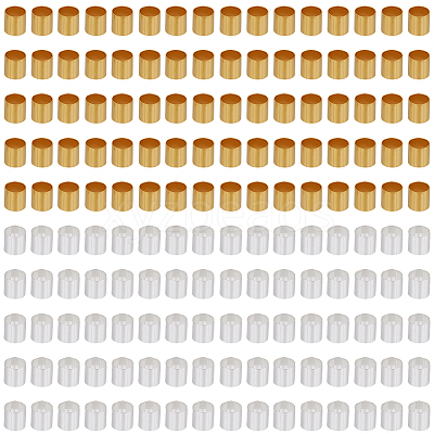 1000Pcs 2 Colors Brass Crimp Beads KK-PA0001-10-1